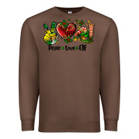 Chestnut peace love  elf Premium Sweatshirt - AdoDesignShop