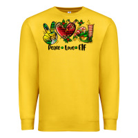 Lemon peace love  elf Premium Sweatshirt - AdoDesignShop