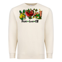 Sandshell peace love  elf Premium Sweatshirt - AdoDesignShop