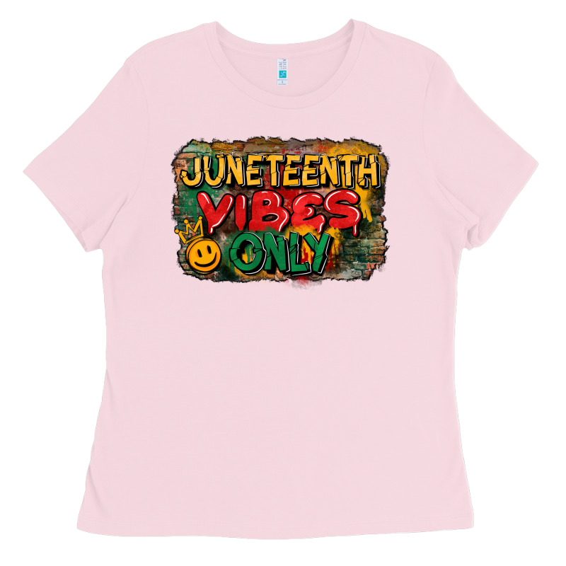Juneteenth Vibes Only Ladies Tee by CowGirlArtShop | Teevron