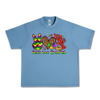 Pebble Blue peace love crawfish olivia Urban Heavy Tee - OliviaCreatesArt