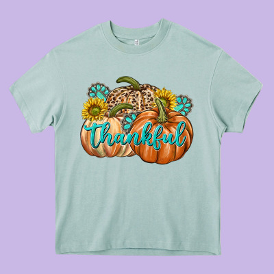 Thankful Heavy Core Tee Designed By Texasbilliewilder