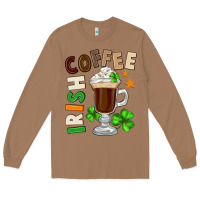 Toasted Coconut Irish coffee St. Patrick's Day Long Sleeve Tee - FaDigitalArtStudio