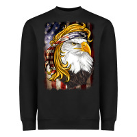 Black american mullet   eagle Heavyweight Sweatshirt - BarkalooDesign