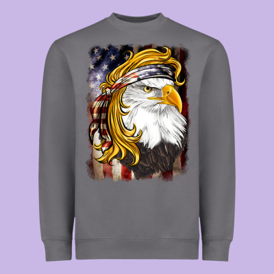 American Mullet   Eagle Heavyweight Sweatshirt Designed By Barkaloodesign