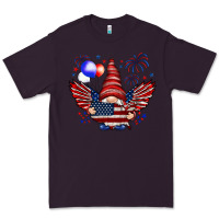 Plum Gnome with 4th Of July elements Premium Tee - HowdyJamesFarm