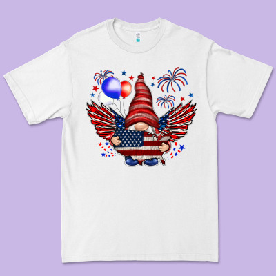 Gnome With 4th Of July Elements Premium Tee Designed By Howdyjamesfarm