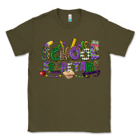 Army Green school secretary mardi gras Classic Tee - CowGirlArtShop