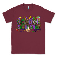 Burgundy school secretary mardi gras Classic Tee - CowGirlArtShop