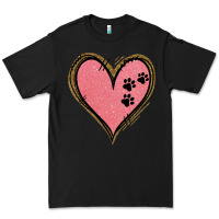 Black Pink Glitter Heart Premium Tee - Jasminsmagicworld