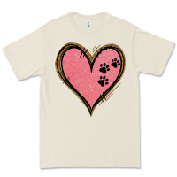 Bone Pink Glitter Heart Premium Tee - Jasminsmagicworld
