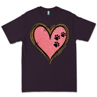 Plum Pink Glitter Heart Premium Tee - Jasminsmagicworld