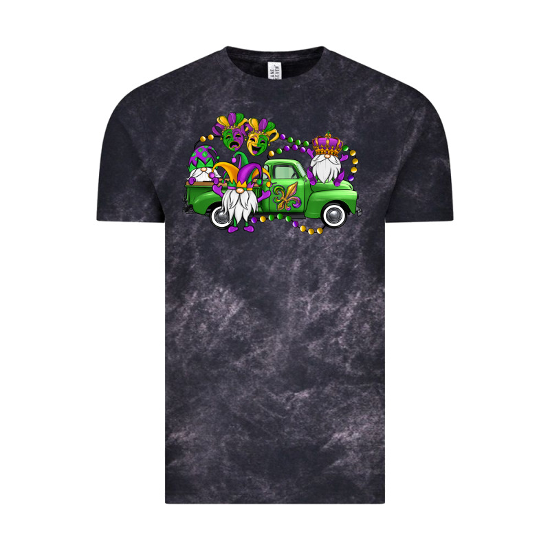 Mardi Gras Gnomes Truck Vintage Tee by OliviaCreatesArt | Teevron