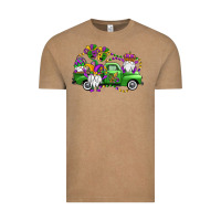 Vintage Coffee mardi gras gnomes truck Vintage Tee - OliviaCreatesArt