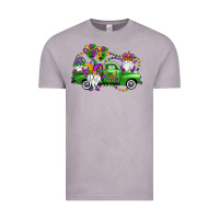 Vintage Zinc mardi gras gnomes truck Vintage Tee - OliviaCreatesArt