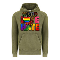 Vintage Olive spread love not hate Vintage Hoodie - FaDigitalArtStudio