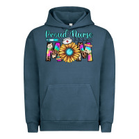 Pigment Midnight Navy proud nurse mom Urban Hoodie - JahusDesignShop