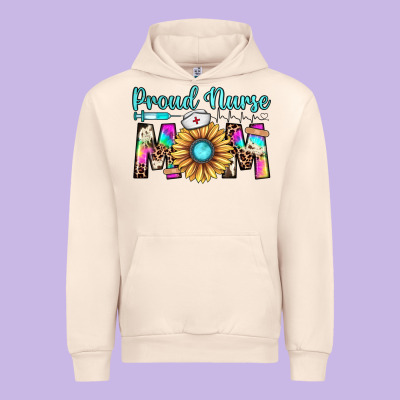 Proud Nurse Mom Urban Hoodie Designed By Jahusdesignshop