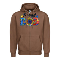 Chestnut proud dad autism Zipper Hoodie - BarkalooDesign