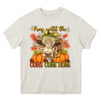 Cream Pray Till The Cows Come Home Heavy Core Tee - texasbilliewilder