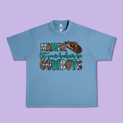 Mama's Let Your Babies Be Cowboys Urban Heavy Tee Designed By Oliviacreatesart