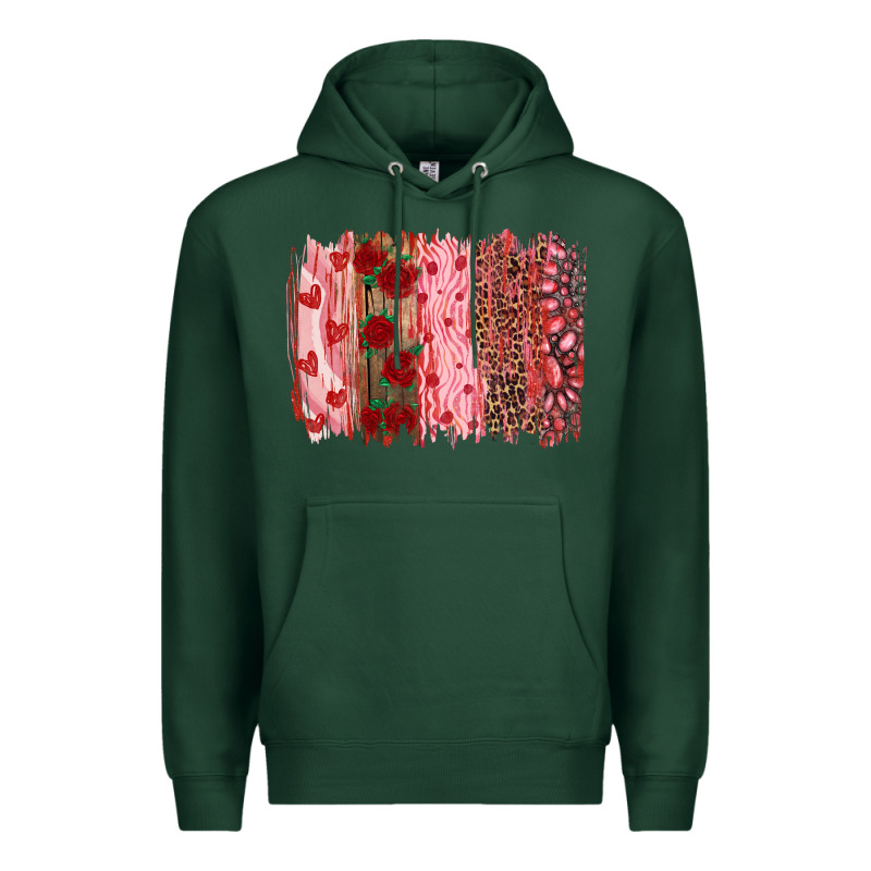 Valentine's Day Brushstrokes Premium Hoodie by RanaPortraitStore | Teevron