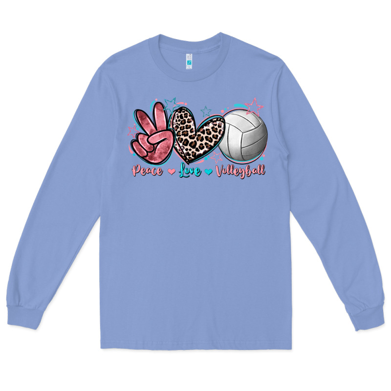 Peace Love Volleyball Long Sleeve Tee by FaDigitalArtStudio | Teevron