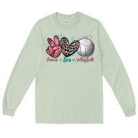 Matcha Peace Love Volleyball Long Sleeve Tee - FaDigitalArtStudio