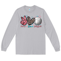 Moon Dust Peace Love Volleyball Long Sleeve Tee - FaDigitalArtStudio