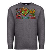 Charcoal Heather peace love fiesta ado Premium Sweatshirt - AdoDesignShop