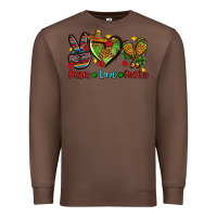 Chestnut peace love fiesta ado Premium Sweatshirt - AdoDesignShop
