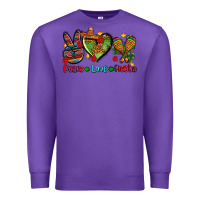 Purple peace love fiesta ado Premium Sweatshirt - AdoDesignShop