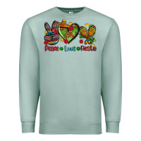 Seafoam peace love fiesta ado Premium Sweatshirt - AdoDesignShop