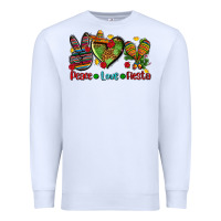 White peace love fiesta ado Premium Sweatshirt - AdoDesignShop