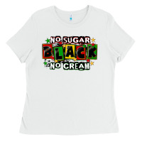 No Sugar No Cream Black Ladies Tee | Teevron