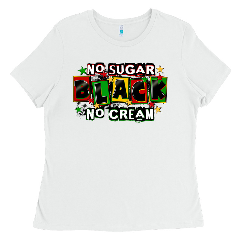 No Sugar No Cream Black Ladies Tee by CowGirlArtShop | Teevron
