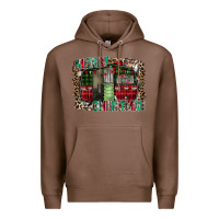 Chestnut merry christmas caravan Premium Hoodie - CowhideDigitalArt