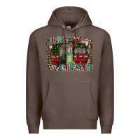 Coffee merry christmas caravan Premium Hoodie - CowhideDigitalArt