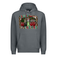 Rock merry christmas caravan Premium Hoodie - CowhideDigitalArt