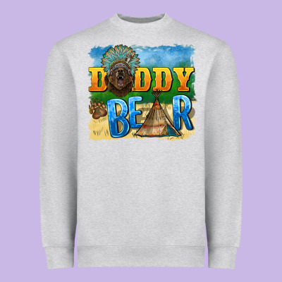 Daddy Bear Native Heavyweight Sweatshirt Designed By Barkaloodesign