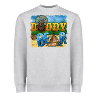 Heather Grey daddy bear native Heavyweight Sweatshirt - BarkalooDesign