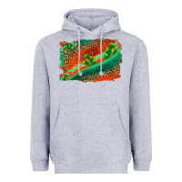 Heather Grey westerb aztec and leopard background Heavyweight Hoodie - AdoDesignShop