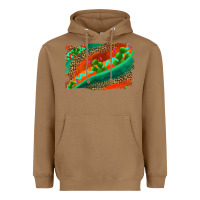 Toasted Coconut westerb aztec and leopard background Heavyweight Hoodie - AdoDesignShop
