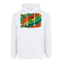 White westerb aztec and leopard background Heavyweight Hoodie - AdoDesignShop