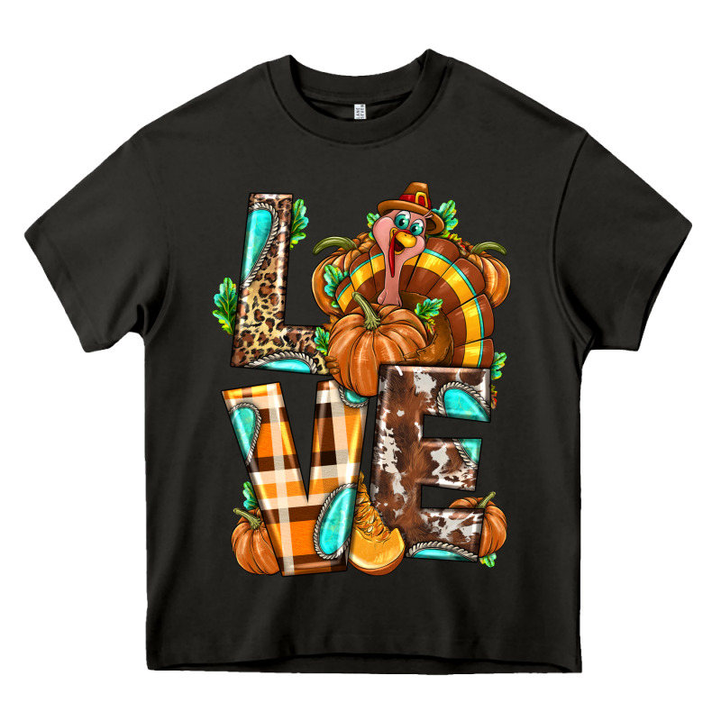 Love Turkey Thanksgiving Heavy Core Tee by texasbilliewilder | Teevron