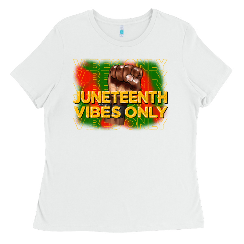 Juneteenth Vibes Only Ladies Tee by CowGirlArtShop | Teevron
