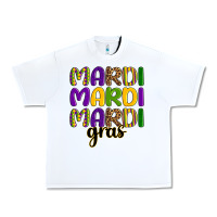 White mardi mardi mardi gras Urban Heavy Tee - OliviaCreatesArt