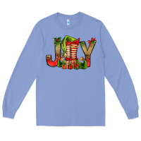 Colony Blue joy christmas with elf bbs Long Sleeve Tee - BundleAndBundleShop