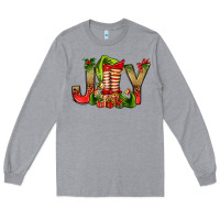 Heather Grey joy christmas with elf bbs Long Sleeve Tee - BundleAndBundleShop