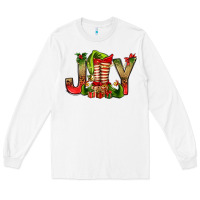 White joy christmas with elf bbs Long Sleeve Tee - BundleAndBundleShop